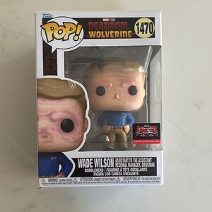 Funko Pop Wade Wilson Figure with Blue and Brown Outfit